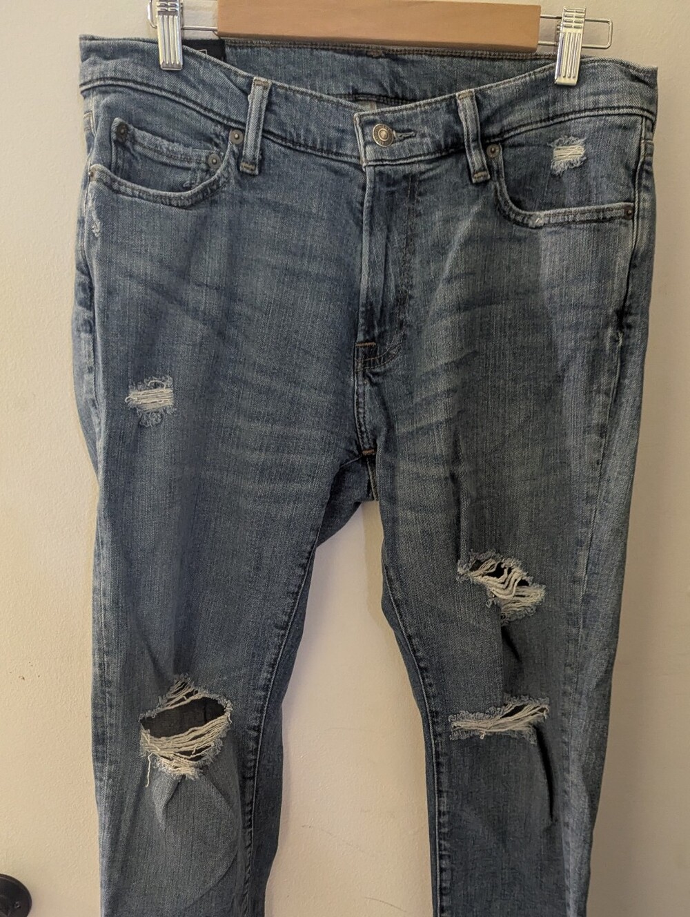 Abercrombie & Fitch Rustin Athletic Slim Medium Wash Stretch Jeans 32x32 Mens